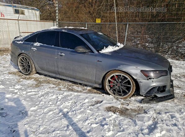 WAUG3AFCXJN018780 2018 AUDI A6 Gray Передня права чверть