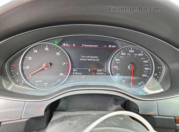 WAUG8AFC0HN010151 2017 AUDI A6 White Instrument cluster view
