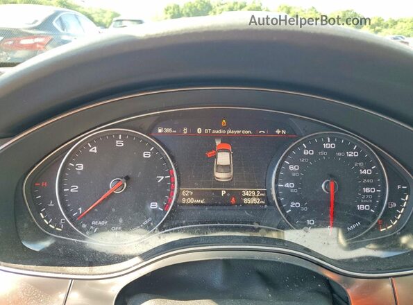 WAUG8AFC0JN056620 2018 AUDI A6 Black Instrument cluster view