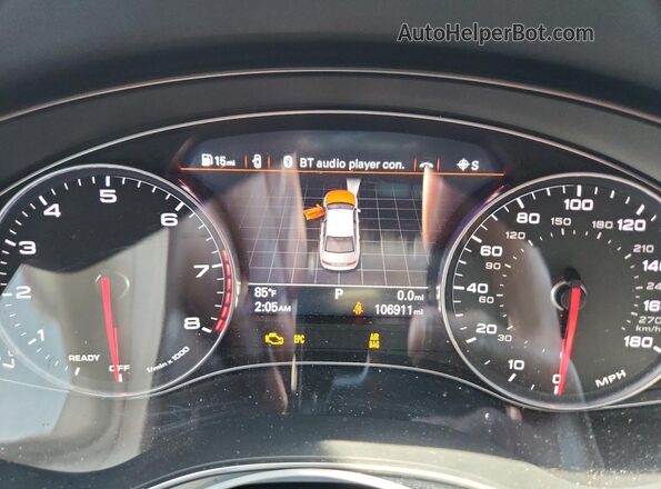 WAUG8AFC1JN033766 2018 AUDI A6 Белый Вид щитка приборов
