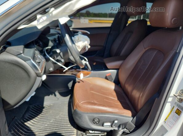 WAUG8AFC1JN033766 2018 AUDI A6 Белый Вид салона спереди