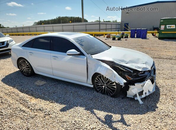 WAUG8AFC1JN033766 2018 AUDI A6 Белый Передняя правая четверть