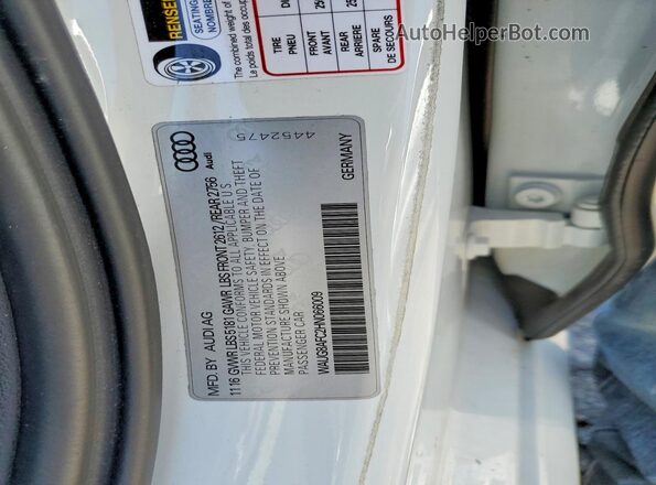 WAUG8AFC2HN066009 2017 AUDI A6 White Вид підкапотного простору