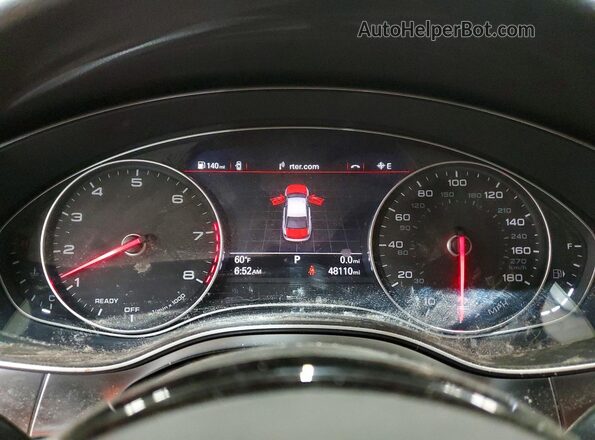 WAUG8AFC2JN009573 2018 AUDI A6 Black Вид щитка приладів