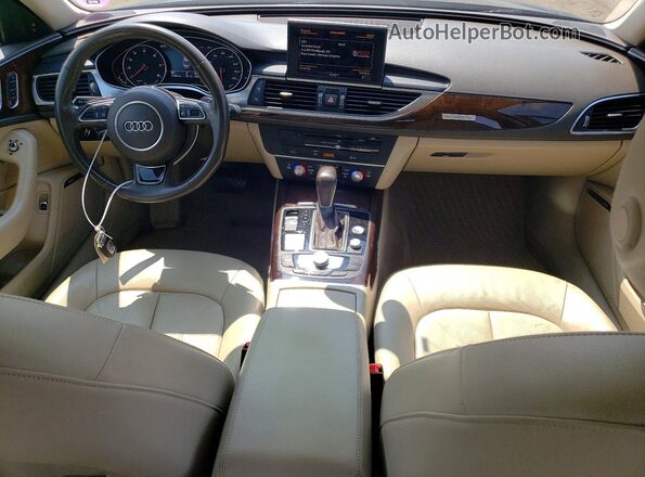 WAUG8AFC2JN071717 2018 AUDI A6 Charcoal წინა პანელის ხედი