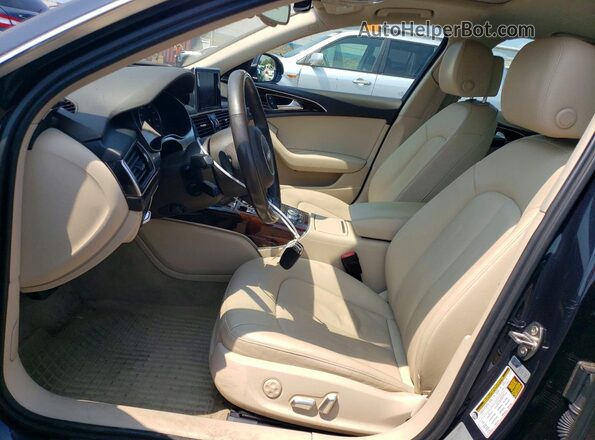 WAUG8AFC2JN071717 2018 AUDI A6 Charcoal წინა სალონის ხედი
