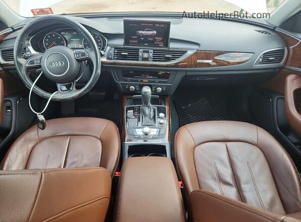 WAUG8AFC5HN123190 2017 AUDI A6 Белый Вид панели приборов