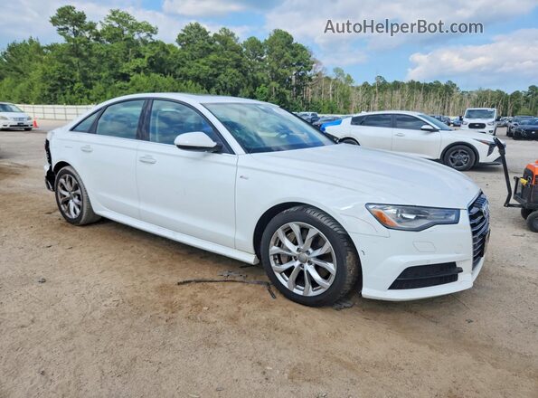 WAUG8AFC5HN123190 2017 AUDI A6 Белый Передняя правая четверть