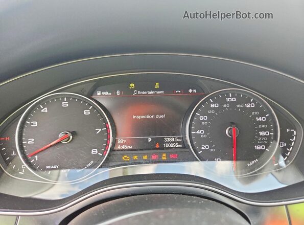 WAUG8AFC5HN123190 2017 AUDI A6 Белый Вид щитка приборов