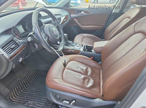 WAUG8AFC5HN123190 2017 AUDI A6 Белый Вид салона спереди