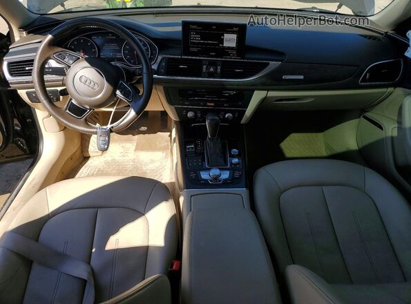 WAUG8AFC5JN024584 2018 AUDI A6 Black Առջևի վահանակի տեսք