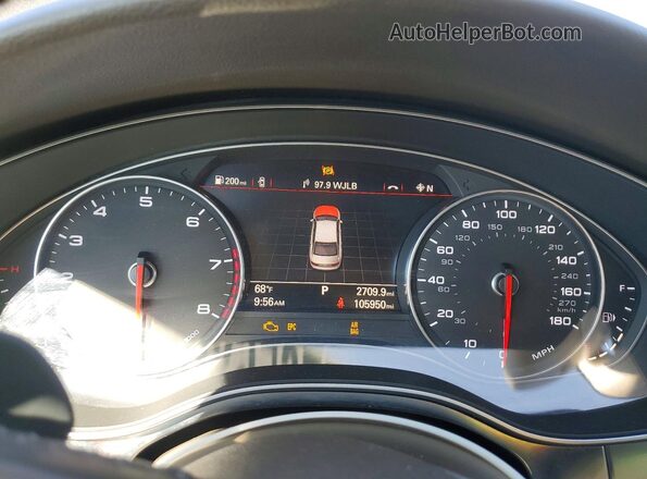 WAUG8AFC5JN024584 2018 AUDI A6 Black Սարքավորումների վահանակի տեսք
