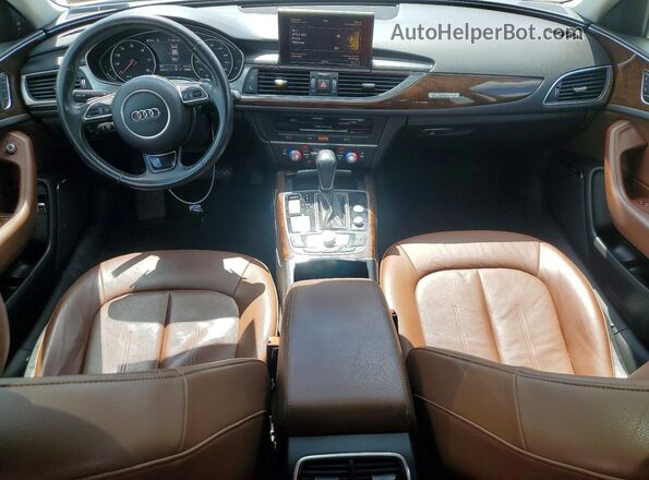 WAUG8AFC5JN056399 2018 AUDI A6 White Widok deski rozdzielczej