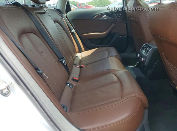 WAUG8AFC5JN056399 2018 AUDI A6 White Widok tylnych siedzeń