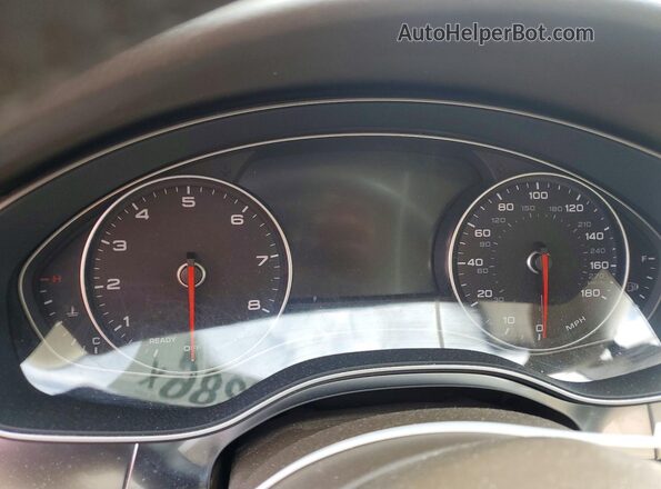 WAUG8AFC8JN013613 2018 AUDI A6 Brown Instrument cluster view