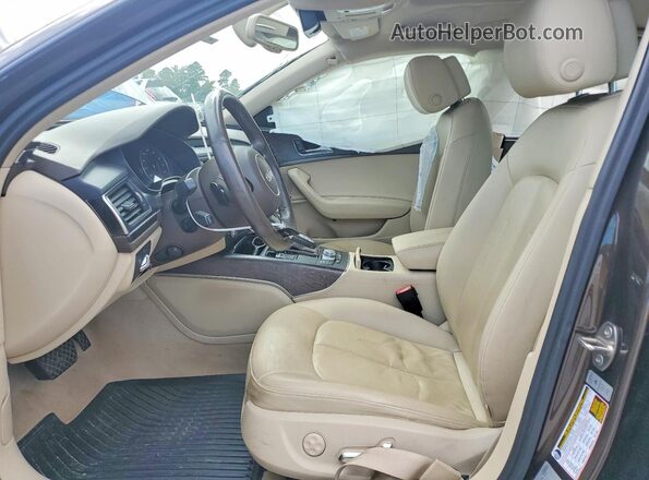 WAUG8AFC8JN013613 2018 AUDI A6 Brown Front interior view