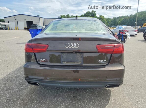 WAUG8AFC8JN013613 2018 AUDI A6 Brown Rear view
