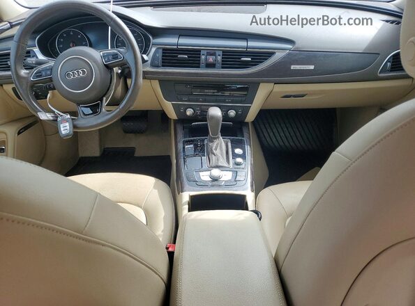 WAUG8AFC8JN013613 2018 AUDI A6 Brown Dashboard view