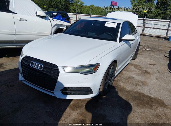 WAUG8AFC8JN052959 2018 AUDI A6 White Front left