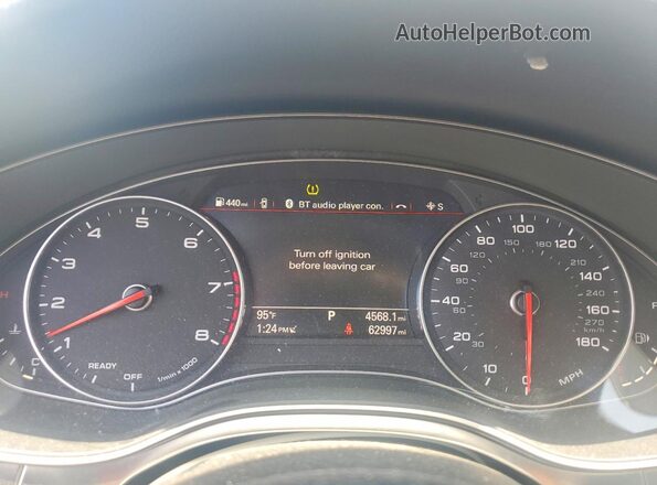 WAUG8AFC9JN041291 2018 AUDI A6 Black Вид щитка приладів
