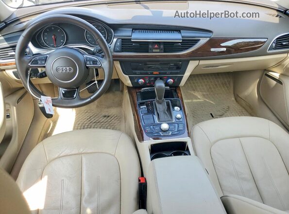 WAUG8AFCXHN025966 2017 AUDI A6 White Dashboard view