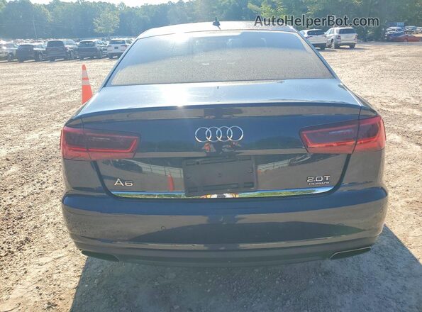 WAUGFAFC0GN006881 2016 AUDI A6 Gray Rear view