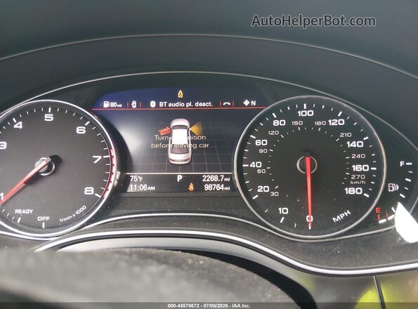 WAUGFAFC0GN128513 2016 AUDI A6 Silver Widok tylnych siedzeń