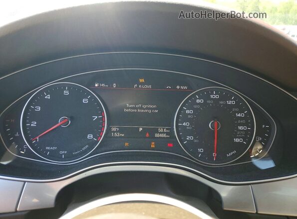 WAUGFAFC3GN046856 2016 AUDI A6 Черный Вид щитка приборов