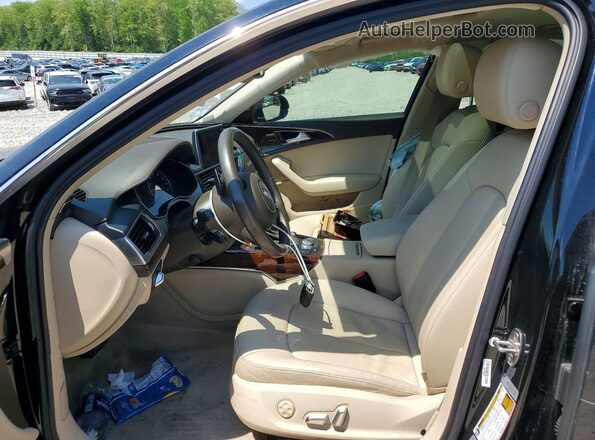 WAUGFAFC3GN046856 2016 AUDI A6 Черный Вид салона спереди