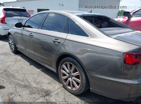 WAUGFAFC4GN007340 2016 AUDI A6 Tan Вид задньої частини салону