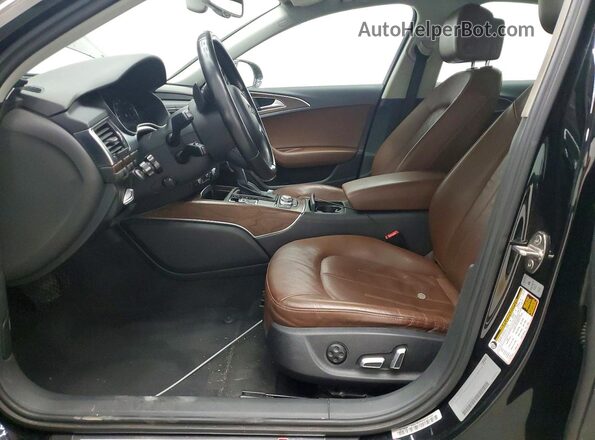 WAUGFAFC4GN058031 2016 AUDI A6 Black Front interior view