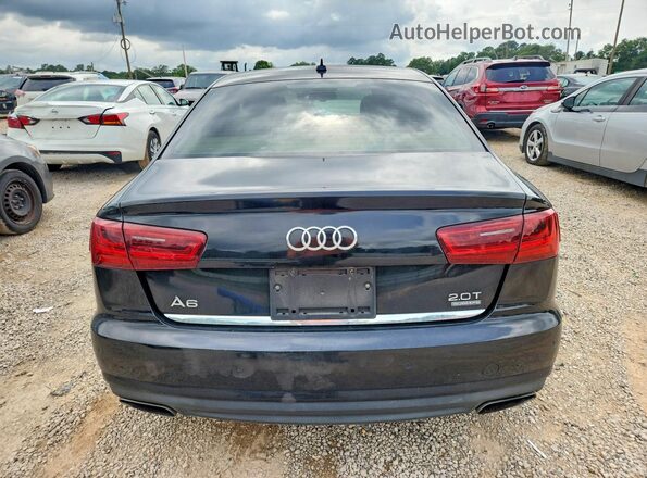 WAUGFAFC5GN011462 2016 AUDI A6 Black Widok z tyłu