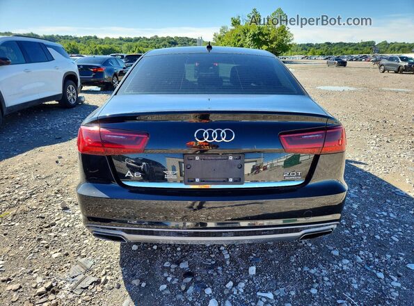 WAUGFAFC6GN007940 2016 AUDI A6 Black Вид ззаду