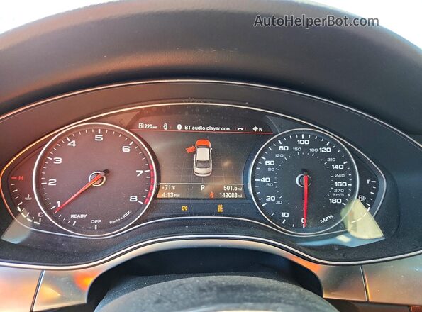 WAUGFAFC6GN007940 2016 AUDI A6 Black Вид щитка приладів