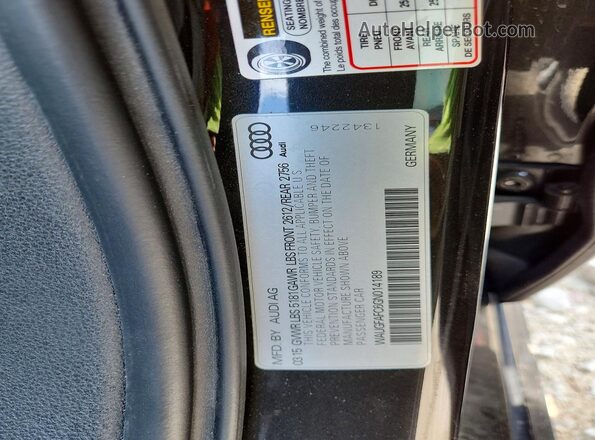 WAUGFAFC6GN014189 2016 AUDI A6 Black Вид підкапотного простору
