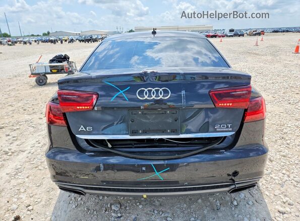 WAUGFAFC6GN014189 2016 AUDI A6 Black Вид ззаду