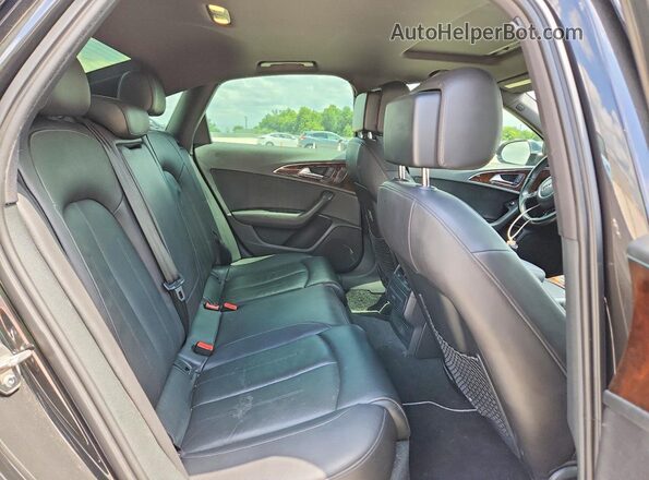 WAUGFAFC6GN014189 2016 AUDI A6 Black Вид задніх сидінь