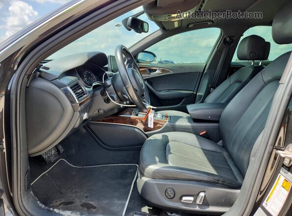 WAUGFAFC6GN014189 2016 AUDI A6 Black Вид салону спереду