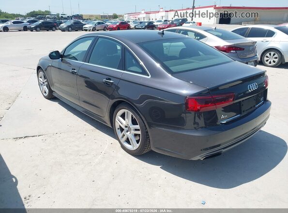 WAUGFAFC6GN125440 2016 AUDI A6 Black Задня ліва чверть