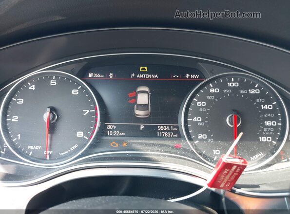 WAUGFAFC8GN128663 2016 AUDI A6 Серебряный Вид задних сидений