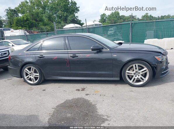 WAUGFAFC8GN132051 2016 AUDI A6 Gray Widok wnętrza z tyłu