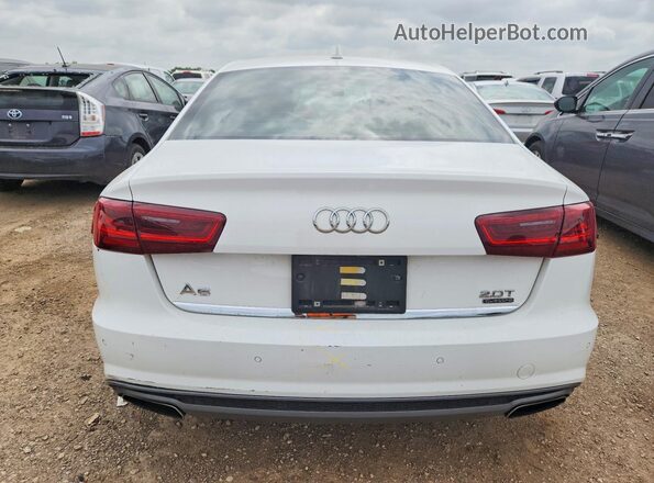 WAUGFAFCXGN096640 2016 AUDI A6 White Հետևի տեսք