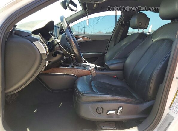 WAUGFAFCXGN118023 2016 AUDI A6 White Widok wnętrza z przodu