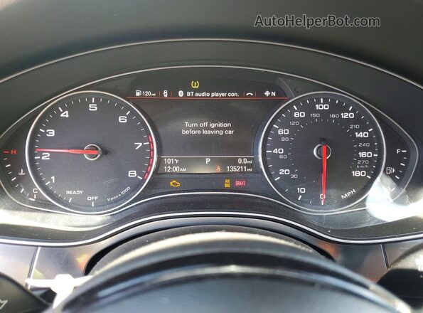 WAUGFAFCXGN118023 2016 AUDI A6 White Widok zestawu wskaźników