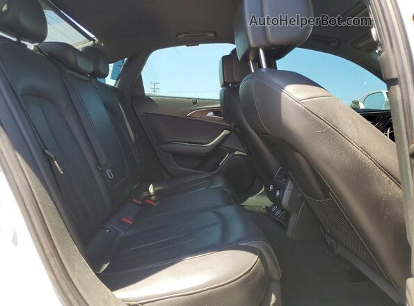 WAUGFAFCXGN118023 2016 AUDI A6 White Widok tylnych siedzeń
