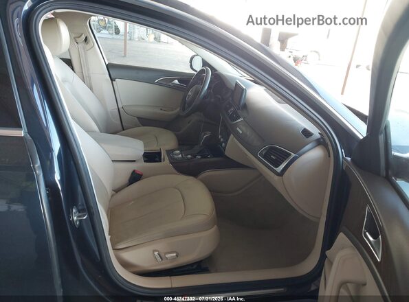 WAUGFAFCXGN172986 2016 AUDI A6 Blue Widok wnętrza z przodu