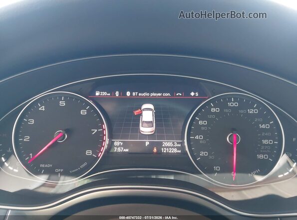 WAUGFAFCXGN172986 2016 AUDI A6 Blue Widok tylnych siedzeń
