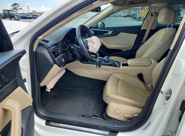 WAUGMAF40HN045955 2017 AUDI A4 White Vista interior delantera