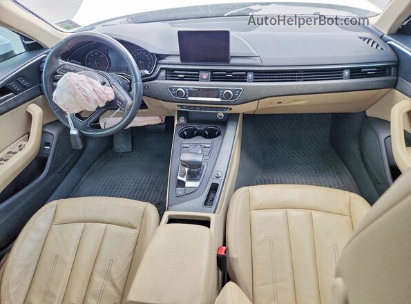 WAUGMAF40HN045955 2017 AUDI A4 White Vista del salpicadero