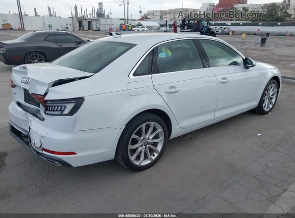WAUGMAF41KN008193 2019 AUDI A4 White Задня права чверть